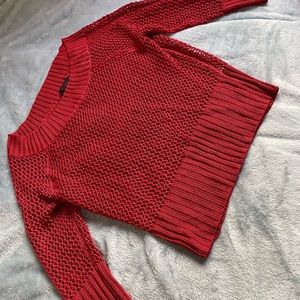 Lovely red open knit sweater